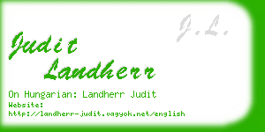 judit landherr business card